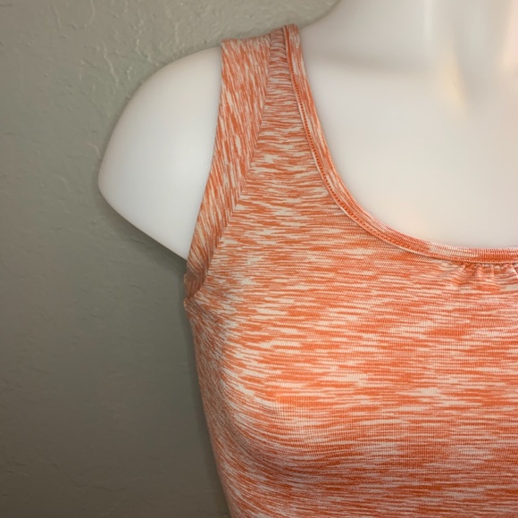 Lucy Orange Heathered Tank - Picture 2 of 5